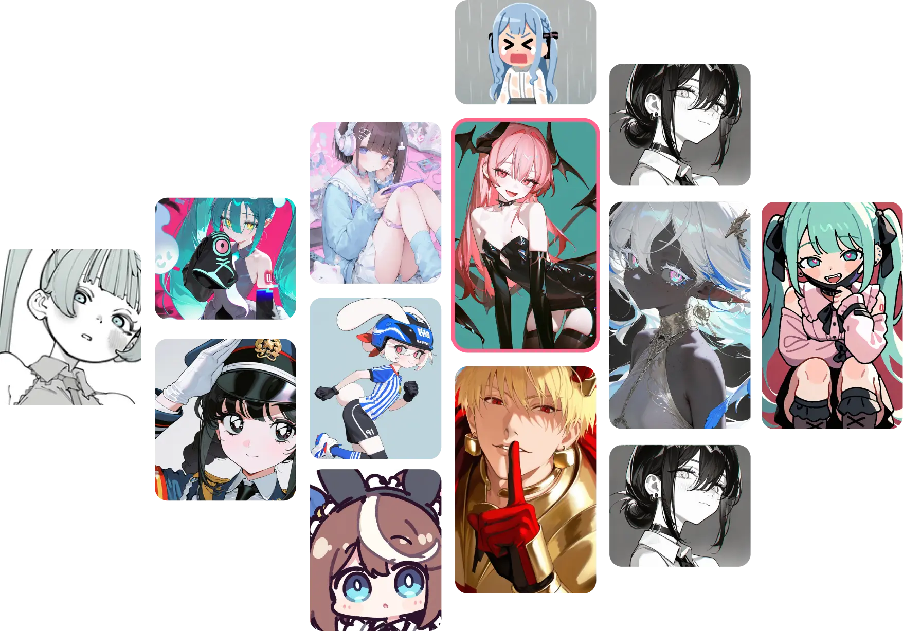 High-quality AI generated anime art examples showcasing professional-grade results and detailed illustrations